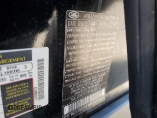2015 Land Rover Range Rover Sport Supercharged with VIN SALWR2TF3FA536612, listed as a Copart auction lot 52978365 with 115,519 mi miles and Clean Title. Bid and sale history available at DreamBid. Image 12.