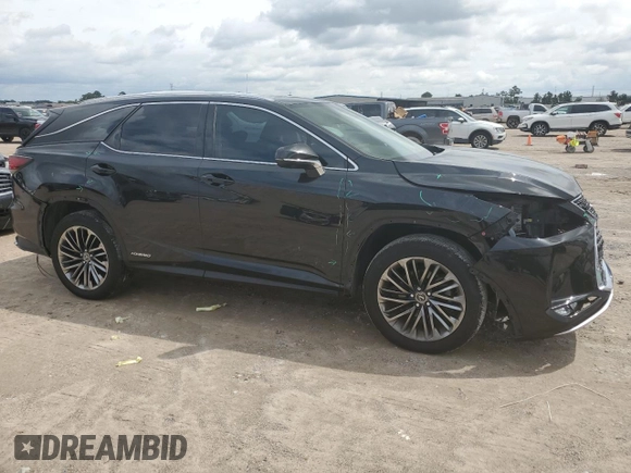 2022 Lexus RX with VIN JTJJGKFA2N2023378, listed as a Copart auction lot 69316914 with 44,552 mi miles and Salvage Title. Bid and sale history available at carsss.com. Image 4.