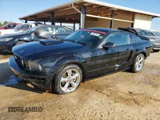 2007 Ford Mustang GT Deluxe with VIN 1ZVFT82HX75245627, listed as a Copart auction lot 50829185 with 46,175 mi miles and Salvage Title. Bid and sale history available at carsss.com. Image 1.
