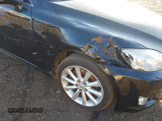 2009 Lexus IS with VIN JTHCK262995032343, listed as a IAAI auction lot 41594238 with 121,643 mi miles. Bid and sale history available at carsss.com. Image 6.
