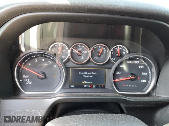 2020 Chevrolet Silverado 1500 LT Trail Boss with VIN 3GCPYFED3LG292782, listed as a Copart auction lot 51264565 with 51,135 mi miles and Salvage Title. Bid and sale history available at carsss.com. Image 9.