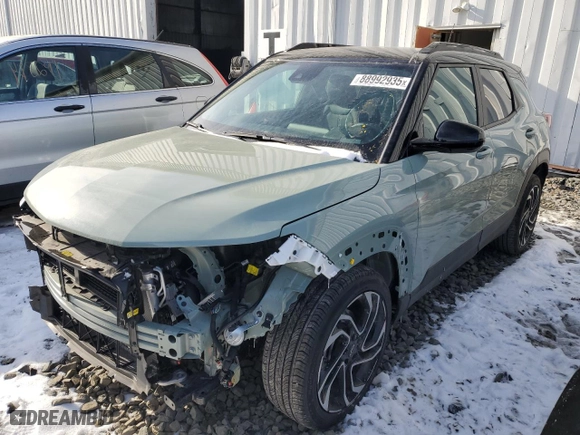 2024 Chevrolet TrailBlazer RS with VIN KL79MTSL6RB179969, listed as a Copart auction lot 88992935 with 5,450 mi miles and Salvage Title. Bid and sale history available at carsss.com. Image 1.