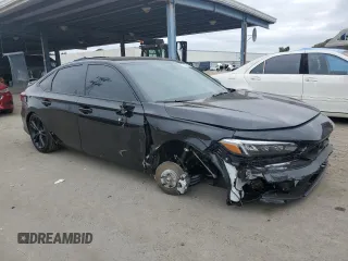 2025 Honda Civic Si with VIN 2HGFE1E50SH473225, listed as a Copart auction lot 43275915 with 4,756 mi miles and Salvage Title. Bid and sale history available at DreamBid. Image 4.