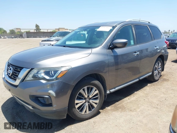 2017 Nissan Pathfinder S with VIN 5N1DR2MN5HC626920, listed as a IAAI auction lot 42557957 with 101,479 mi miles and . Bid and sale history available at DreamBid. Image 2.