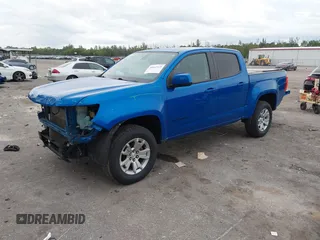2021 Chevrolet Colorado 2WD LT with VIN 1GCGSCEA0M1147592, listed as a IAAI auction lot 41642125 with 70,179 mi miles. Bid and sale history available at carsss.com. Image 2.