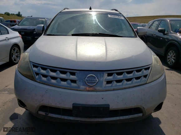 2007 Nissan Murano S with VIN JN8AZ08W47W663375, listed as a Copart auction lot 70393364 with 228,265 mi miles and Clean Title. Bid and sale history available at carsss.com. Image 5.