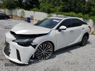 2023 Lexus RX 350 z VIN JTJCHMAA9P2005987, wystawiony jako Copart lot #57335515 z przebiegiem 27 538 mil mil oraz Szkoda całkowita • Salvage title. Historia ofert i sprzedaży dostępna na DreamBid. Obrazek 1.