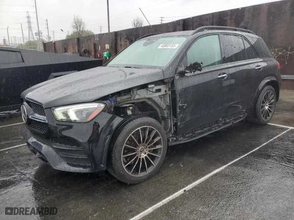 2020 Mercedes-Benz GLE with VIN 4JGFB4KB2LA149787, listed as a Copart auction lot 48803155 with NaN miles and Salvage Title. Bid and sale history available at carsss.com. Image 1.