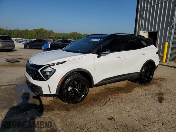 2023 Kia Sportage X-Pro with VIN 5XYK7CAF9PG130825, listed as a Copart auction lot 53087295 with 25,617 mi miles and Salvage Title. Bid and sale history available at carsss.com. Image 1.
