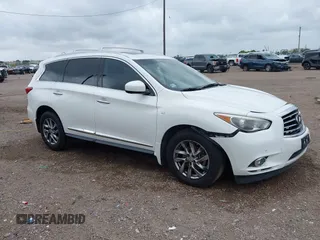 2014 Infiniti QX60 with VIN 5N1AL0MN3EC518669, listed as a IAAI auction lot 42179856 with 198,142 mi miles and . Bid and sale history available at DreamBid. Image 1.