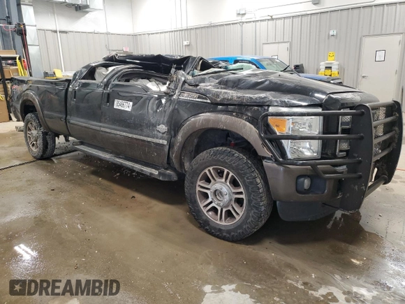 2016 Ford F-350 Platinum with VIN 1FT8W3BT8GEA27437, listed as a Copart auction lot 85466774 with Not Provided miles and Salvage Title. Bid and sale history available at DreamBid. Image 4.