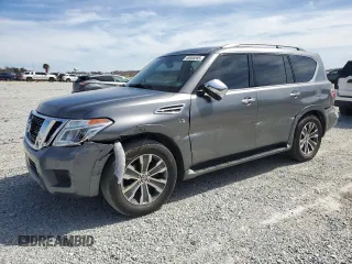 2019 Nissan Armada SL with VIN JN8AY2ND4K9088283, listed as a Copart auction lot 49846555 with 142,552 mi miles and Salvage Title. Bid and sale history available at carsss.com. Image 1.