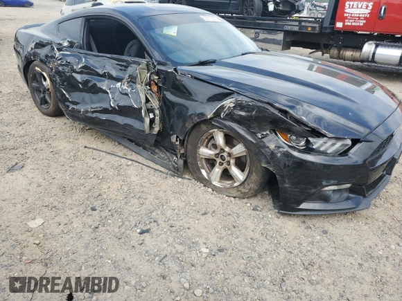 2015 Ford Mustang EcoBoost with VIN 1FA6P8TH7F5385449, listed as a Copart auction lot 53570555 with 86,541 mi miles and Salvage title. Bid and sale history available at DreamBid. Image 4.