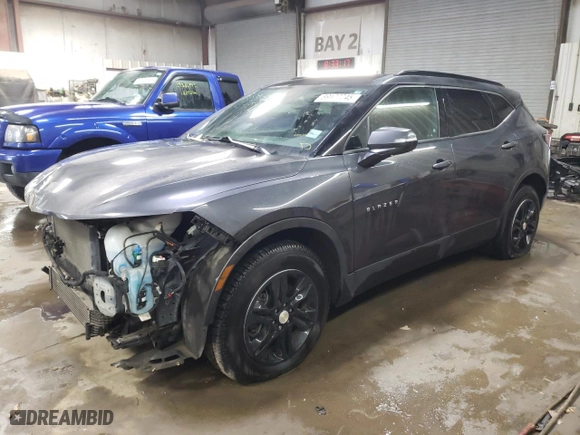 2021 Chevrolet Blazer LT with VIN 3GNKBHR46MS522760, listed as a Copart auction lot 89177745 with 0 mi miles and Salvage Title. Bid and sale history available at carsss.com. Image 1.