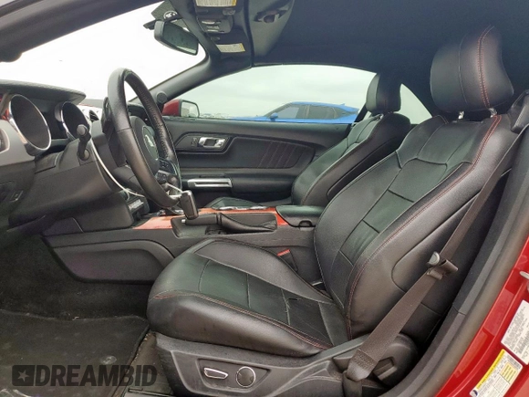2015 Ford Mustang EcoBoost Premium with VIN 1FATP8UH5F5380428, listed as a Copart auction lot 58417675 with 91,201 mi miles and Salvage title. Bid and sale history available at DreamBid. Image 7.