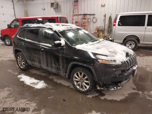 2014 Jeep Cherokee Limited with VIN 1C4PJMDS2EW277428, listed as a IAAI auction lot 41577040 with 157,508 mi miles. Bid and sale history available at carsss.com. Image 1.