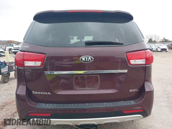 2018 Kia Sedona SX-L with VIN KNDME5C13J6376288, listed as a IAAI auction lot 40947775 with 94,476 mi miles. Bid and sale history available at carsss.com. Image 16.