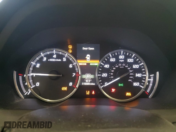 2016 Acura TLX V6 Advance with VIN 19UUB3F72GA003649, listed as a Copart auction lot 81685174 with 115,580 mi miles and Salvage Title. Bid and sale history available at carsss.com. Image 9.