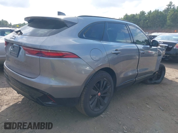 2022 Jaguar F-Pace S with VIN SADCJ2EX0NA702000, listed as a IAAI auction lot 40229566 with 36,593 mi miles and . Bid and sale history available at DreamBid. Image 4.