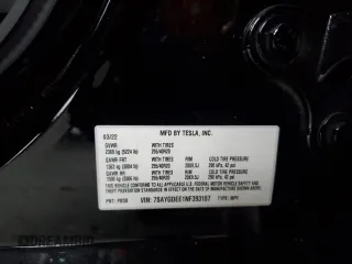 2022 Tesla Model Y Long Range z VIN 7SAYGDEE1NF393187, wystawiony jako Copart lot #56419535 z przebiegiem 82 757 mil mil oraz Nie do naprawy • Non repairable. Historia ofert i sprzedaży dostępna na DreamBid. Obrazek 12.