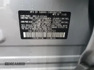 2021 Subaru Forester with VIN JF2SKADC2MH468561, listed as a Copart auction lot 47570615 with 21,531 mi miles and Salvage Title. Bid and sale history available at carsss.com. Image 13.