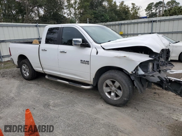 2018 Ram 1500 SLT with VIN 1C6RR6GG2JS315396, listed as a Copart auction lot 45659705 with 108,804 mi miles and Salvage title. Bid and sale history available at DreamBid. Image 4.