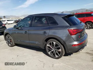 2023 Audi SQ5 Premium Plus with VIN WA1B4AFY0P2167063, listed as a Copart auction lot 39869674 with 12,008 mi miles and . Bid and sale history available at DreamBid. Image 2.