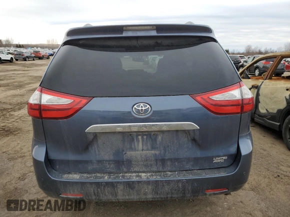 2015 Toyota Sienna Ltd with VIN 5TDDK3DC2FS095104, listed as a Copart auction lot 49698575 with 234,402 mi miles and Salvage Title. Bid and sale history available at carsss.com. Image 6.