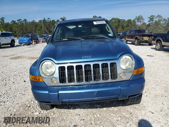 2005 Jeep Liberty Limited with VIN 1J4GK58K65W510105, listed as a Copart auction lot 82439364 with 125,191 mi miles and Salvage Title. Bid and sale history available at carsss.com. Image 5.