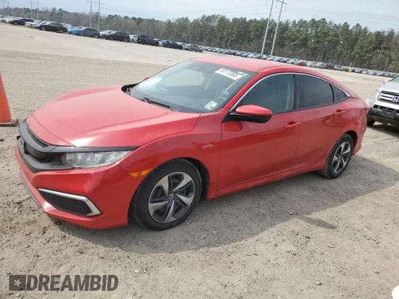 2020 Honda Civic Sedan LX with VIN 2HGFC2F64LH562834, listed as a Copart auction lot 49115365 with 71,231 mi miles and Salvage Title. Bid and sale history available at carsss.com. Image 1.
