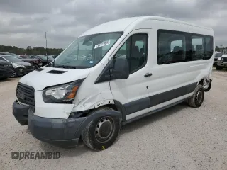 2018 Ford Transit Passenger XL with VIN 1FBAX2CM6JKA67593, listed as a Copart auction lot 46419645 with 27,491 mi miles and Salvage Title. Bid and sale history available at carsss.com. Image 1.