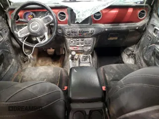 2018 Jeep Wrangler Unlimited Rubicon z VIN 1C4HJXFG0JW113054, wystawiony jako Copart lot #55884355 z przebiegiem Nie podano mil oraz Szkoda całkowita • Salvage title. Historia ofert i sprzedaży dostępna na DreamBid. Obrazek 8.