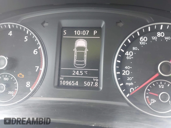 2014 Volkswagen Passat SE with VIN 1VWBT7A37EC039074, listed as a IAAI auction lot 42439583 with 109,654 mi miles and . Bid and sale history available at DreamBid. Image 7.