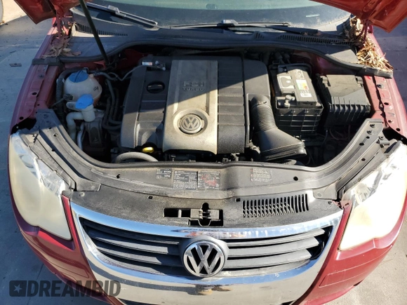 2007 Volkswagen Eos 2.0T with VIN WVWDA71F87V043699, listed as a Copart auction lot 75247614 with 103,666 mi miles and Salvage Title. Bid and sale history available at DreamBid. Image 11.