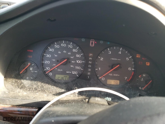 2000 Subaru Legacy Wagon Outback w/GB Equip with VIN 4S3BH6756Y7636074, listed as a Copart auction lot 87234374 with 121,611 mi miles and Salvage Title. Bid and sale history available at carsss.com. Image 9.
