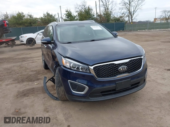 2016 Kia Sorento LX with VIN 5XYPG4A35GG115952, listed as a IAAI auction lot 41868467 with 96,000 mi miles. Bid and sale history available at carsss.com. Image 1.