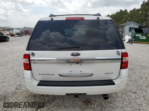 2016 Ford Expedition Max Platinum z VIN 1FMJK1LT4GEF11794, wystawiony jako Copart lot #55332795 z przebiegiem 151 060 mil mil oraz Szkoda całkowita • Salvage title. Historia ofert i sprzedaży dostępna na DreamBid. Obrazek 6.