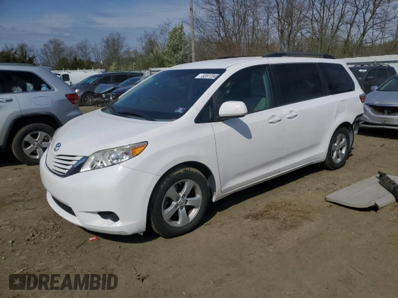2015 Toyota Sienna LE AAS with VIN 5TDKK3DC8FS546916, listed as a Copart auction lot 52077345 with 119,285 mi miles and Salvage Title. Bid and sale history available at carsss.com. Image 1.