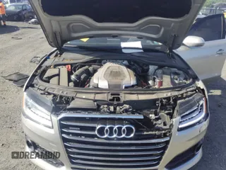 2017 Audi A8 with VIN WAU44AFD3HN014802, listed as a IAAI auction lot 42573537 with 121,096 mi miles and . Bid and sale history available at DreamBid. Image 10.