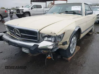 1983 Mercedes-Benz 380 SL with VIN WDBBA45A4DB026088, listed as a IAAI auction lot 41783726 with 239,227 mi miles and . Bid and sale history available at carsss.com. Image 6.