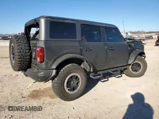 2021 Ford Bronco with VIN 1FMEE5DH0MLA77066, listed as a Copart auction lot 87551145 with 62,610 mi miles and Salvage title. Bid and sale history available at DreamBid. Image 3.