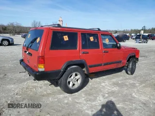 1997 Jeep Cherokee Sport with VIN 1J4FT68S6VL600838, listed as a Copart auction lot 88956065 with 0 mi miles and Salvage Title. Bid and sale history available at carsss.com. Image 3.