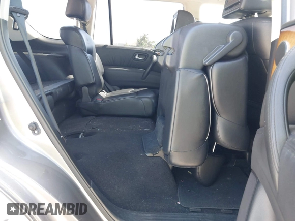 2011 Infiniti QX56 7-passenger with VIN JN8AZ2NF4B9504167, listed as a IAAI auction lot 42384782 with 161,829 mi miles and . Bid and sale history available at DreamBid. Image 8.