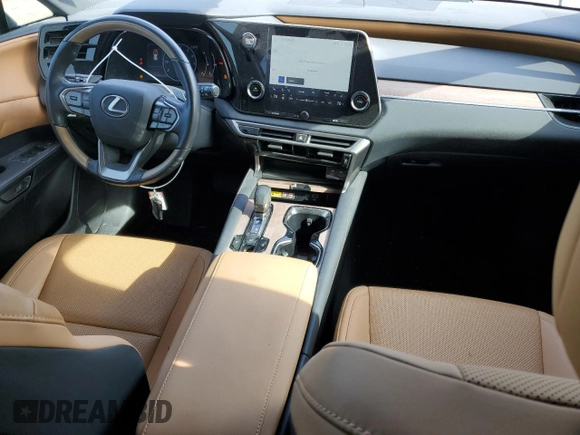 2023 Lexus RX with VIN JTJCHMAA8P2003289, listed as a Copart auction lot 88784925 with 29,163 mi miles and Salvage Title. Bid and sale history available at carsss.com. Image 8.