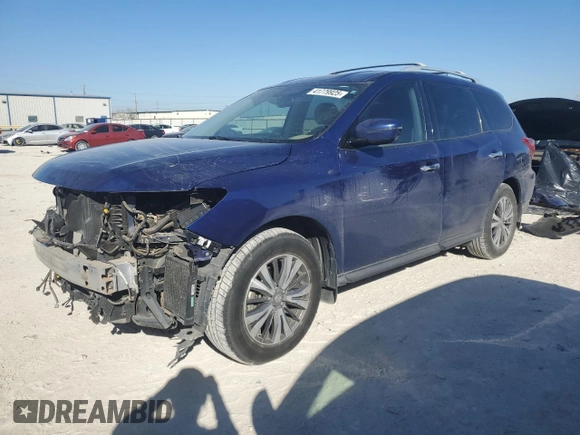2017 Nissan Pathfinder Platinum with VIN 5N1DR2MN5HC641403, listed as a Copart auction lot 41779925 with 64,242 mi miles and Salvage Title. Bid and sale history available at carsss.com. Image 1.