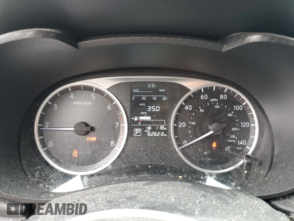 2021 Nissan Versa S with VIN 3N1CN8DVXML809648, listed as a Copart auction lot 58293085 with 62,622 mi miles and Salvage title. Bid and sale history available at DreamBid. Image 9.