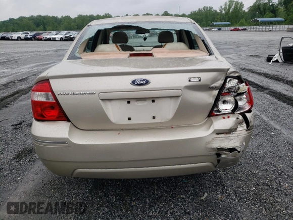 2006 Ford Five Hundred SEL with VIN 1FAFP24116G152623, listed as a Copart auction lot 54522795 with 168,175 mi miles and Salvage title. Bid and sale history available at DreamBid. Image 6.