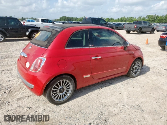 2016 FIAT 500 Lounge with VIN 3C3CFFER9GT122184, listed as a Copart auction lot 61877895 with 49,071 mi miles and Salvage title. Bid and sale history available at DreamBid. Image 3.