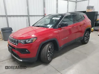 2024 Jeep Compass Limited with VIN 3C4NJDCN2RT597461, listed as a Copart auction lot 52516595 with 17,639 mi miles and Salvage Title. Bid and sale history available at carsss.com. Image 1.