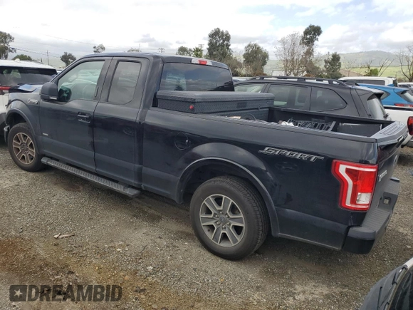 2017 Ford F-150 XL with VIN 1FTEX1CP1HKD89845, listed as a Copart auction lot 50220015 with 140,676 mi miles and Salvage Title. Bid and sale history available at carsss.com. Image 2.